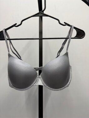 Victoria's Secret Metallic Silver Shimmer Demi Bra